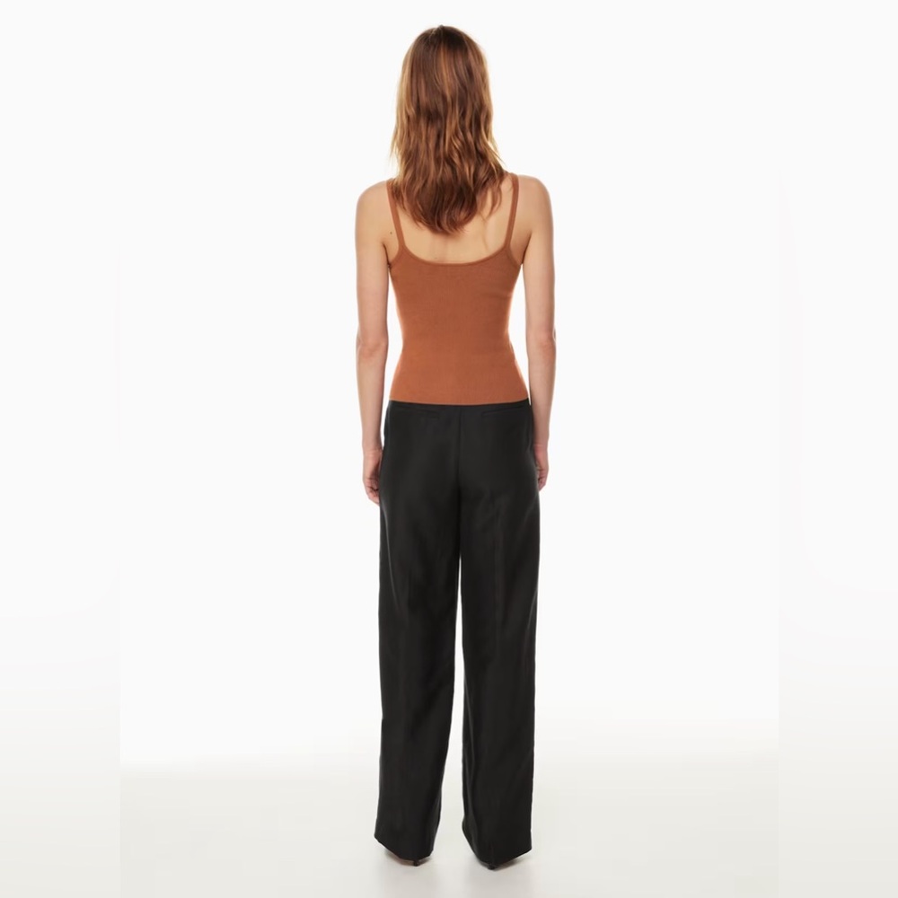 Aritzia Wilfred The Effortless Pant™ Linen Black High-Waisted Wide-leg Size 2 - Picture 5 of 16